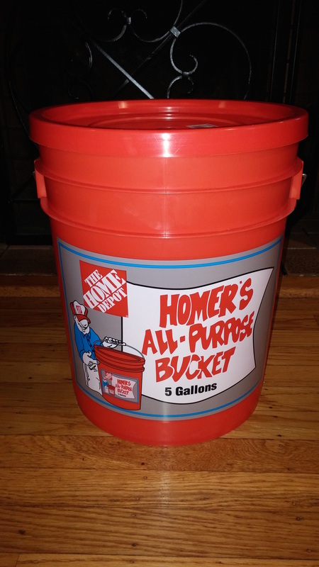 A 5 gallon bucket